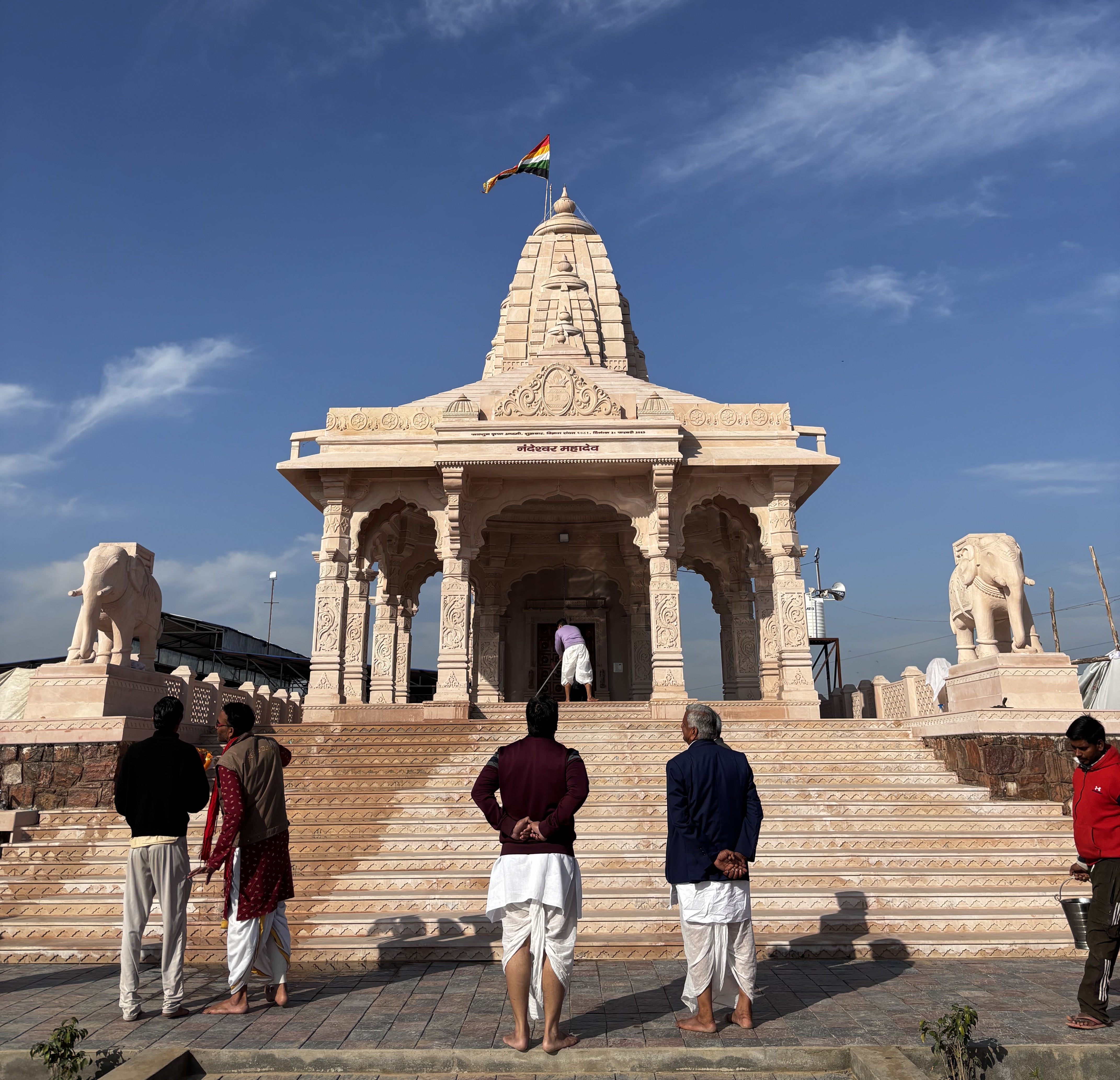 Nandeshwar Mahadev Temple Ganganagar Rajasthan Pink Sandstone Shiva Temple Builders