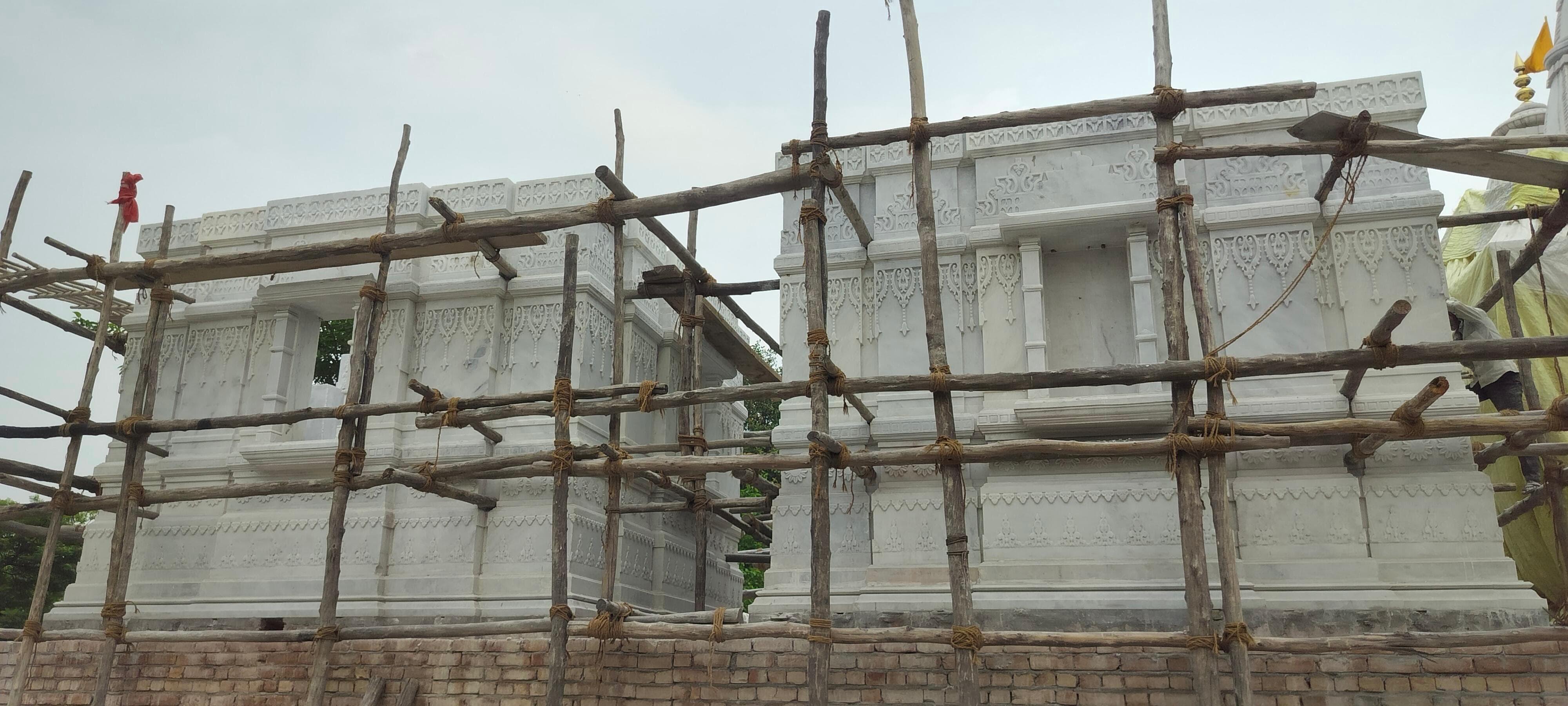 Shree Shiv Mandir Hanuman Mandir Cheeka Haryana Agariya Marble Temple Construction