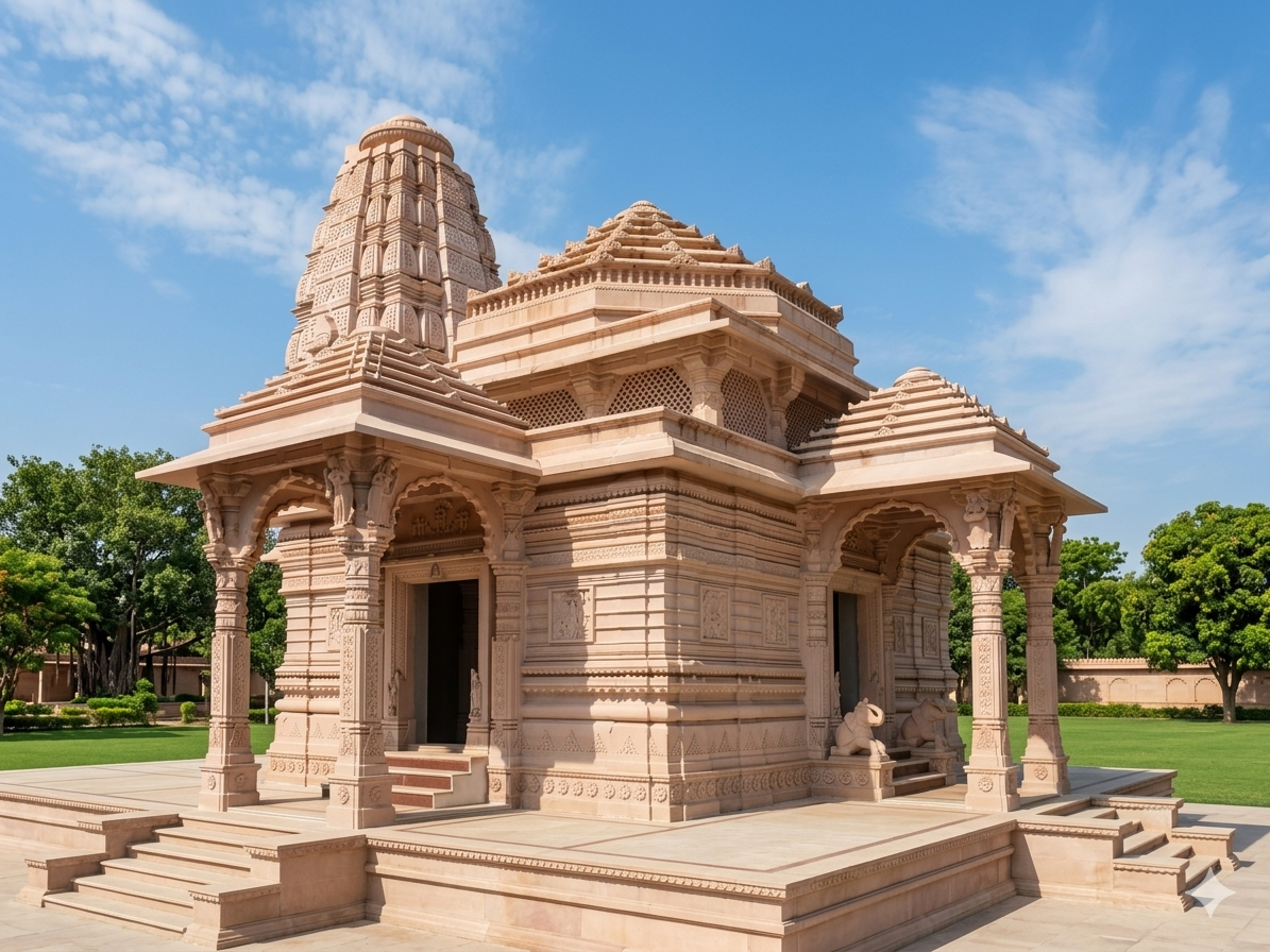 Shree Gopal Ji Mandir Lawan Rajasthan Sandstone Temple