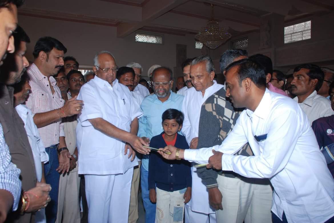 Temple Completion Bhagalpur Maharashtra Sharad Pawar