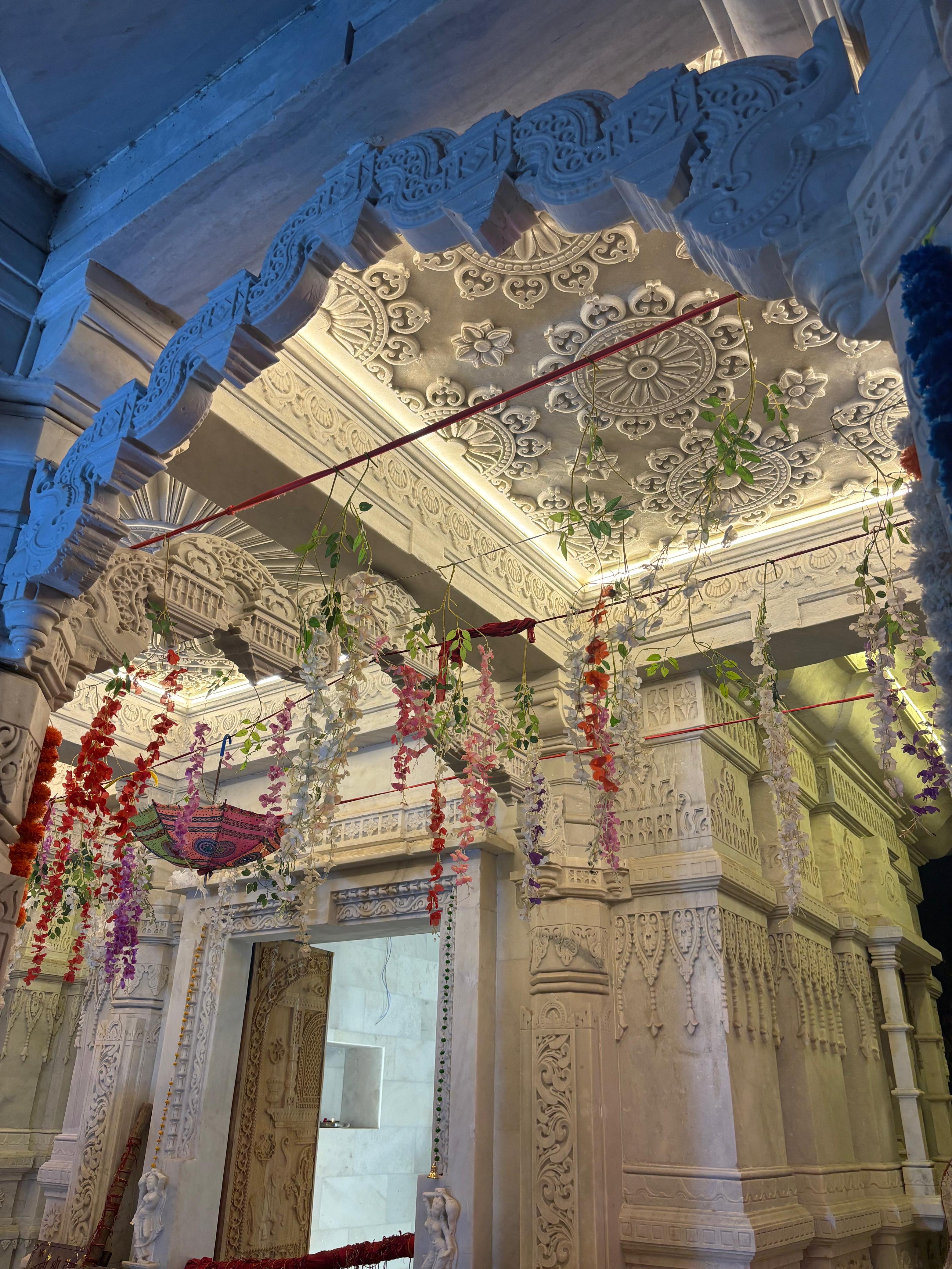 Maa Bhawani Mandir Cheeka Haryana Marble Temple Interior